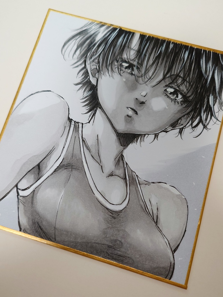 オリジナルイラスト 小色紙