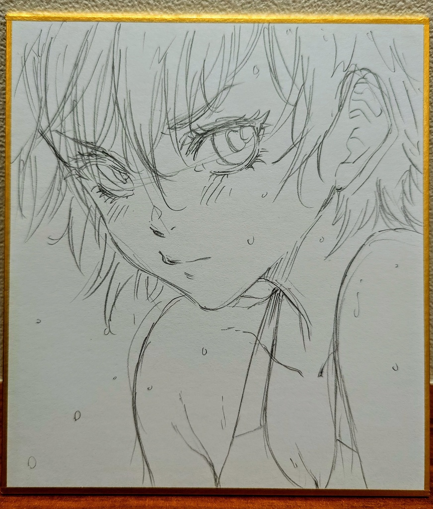 オリジナルイラスト 小色紙