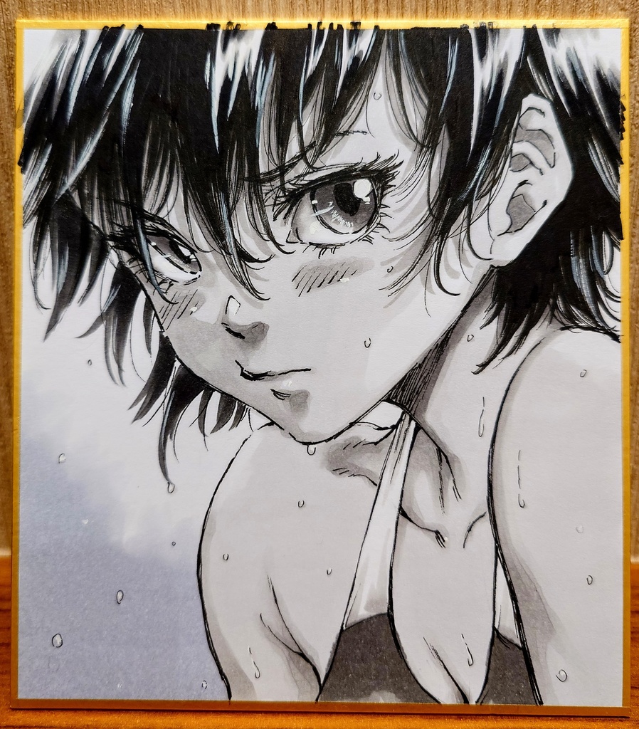 オリジナルイラスト 小色紙