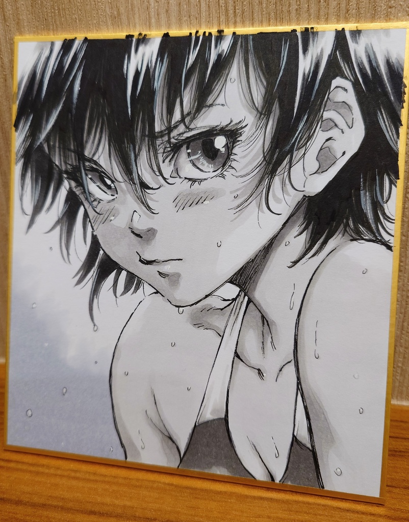 オリジナルイラスト 小色紙