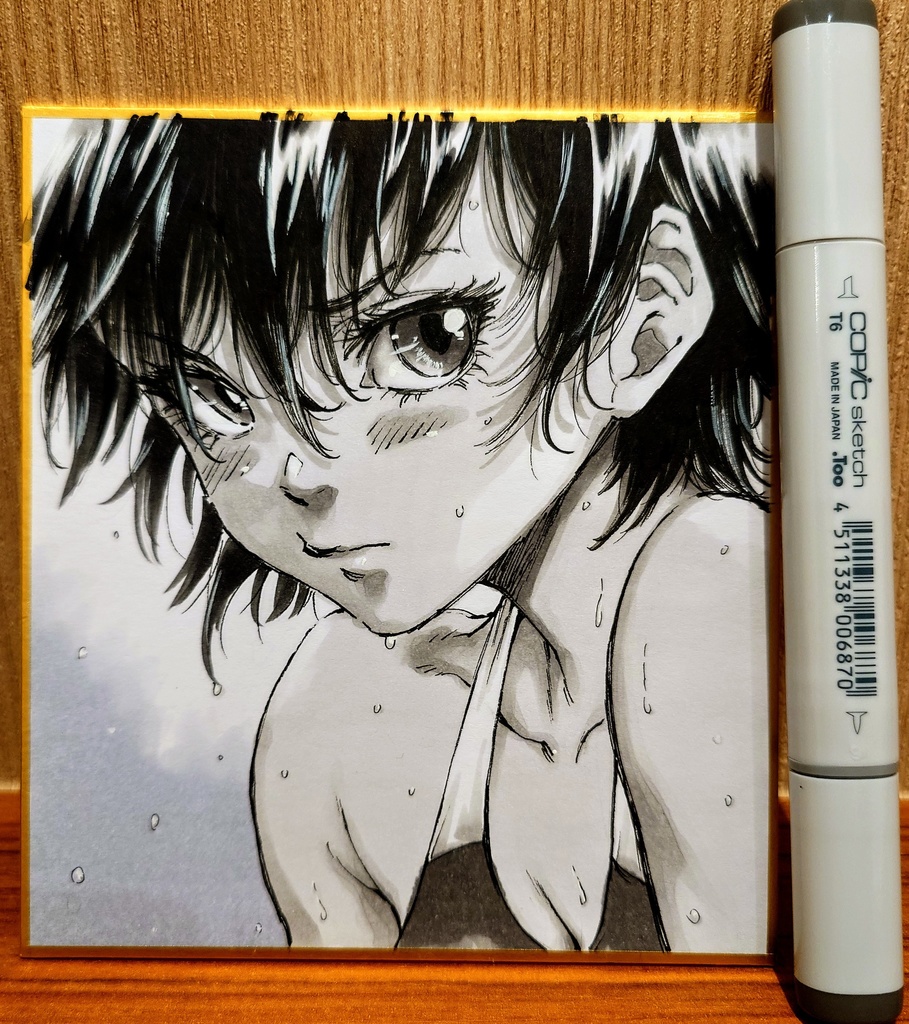 オリジナルイラスト 小色紙