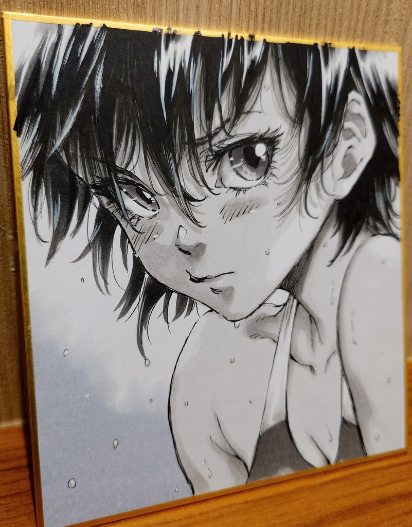 オリジナルイラスト 小色紙