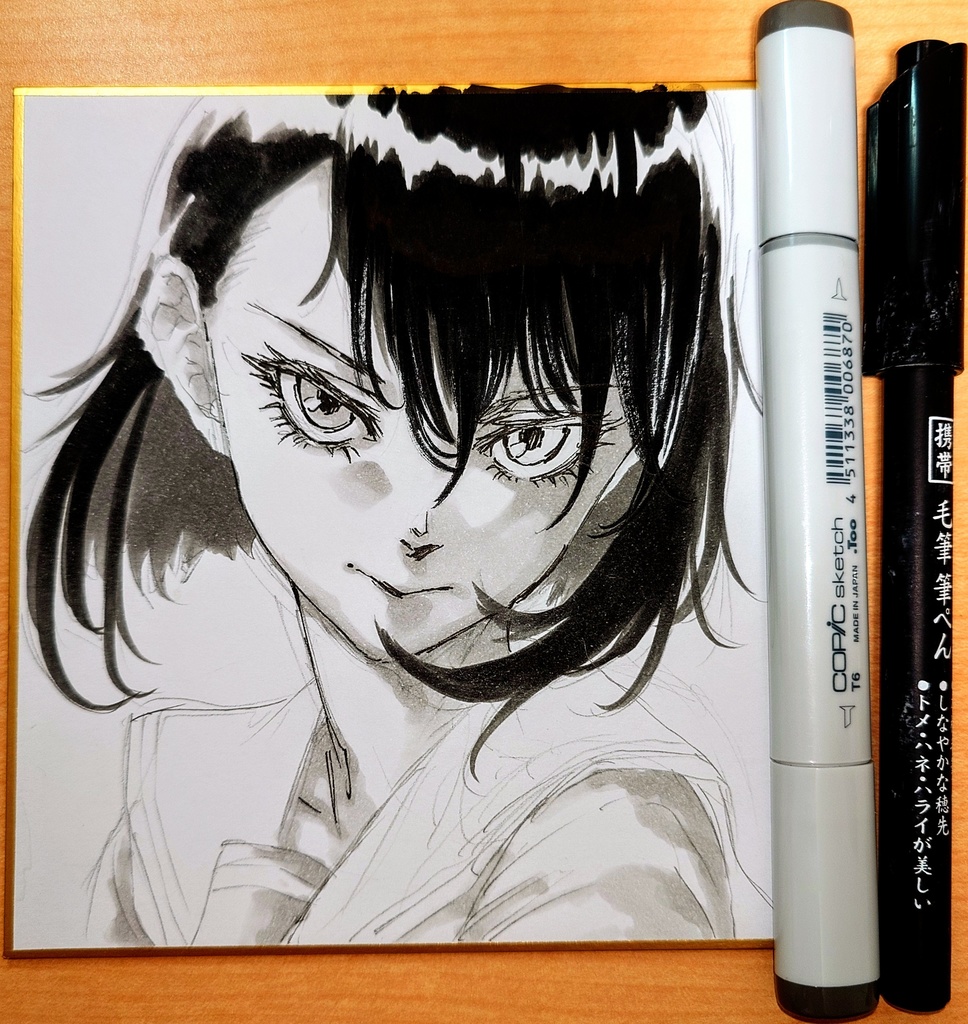 オリジナルイラスト 小色紙