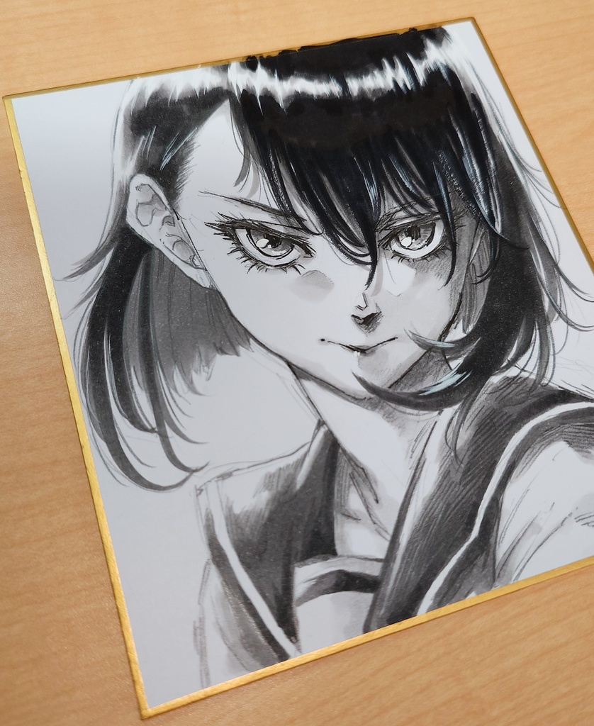 オリジナルイラスト 小色紙