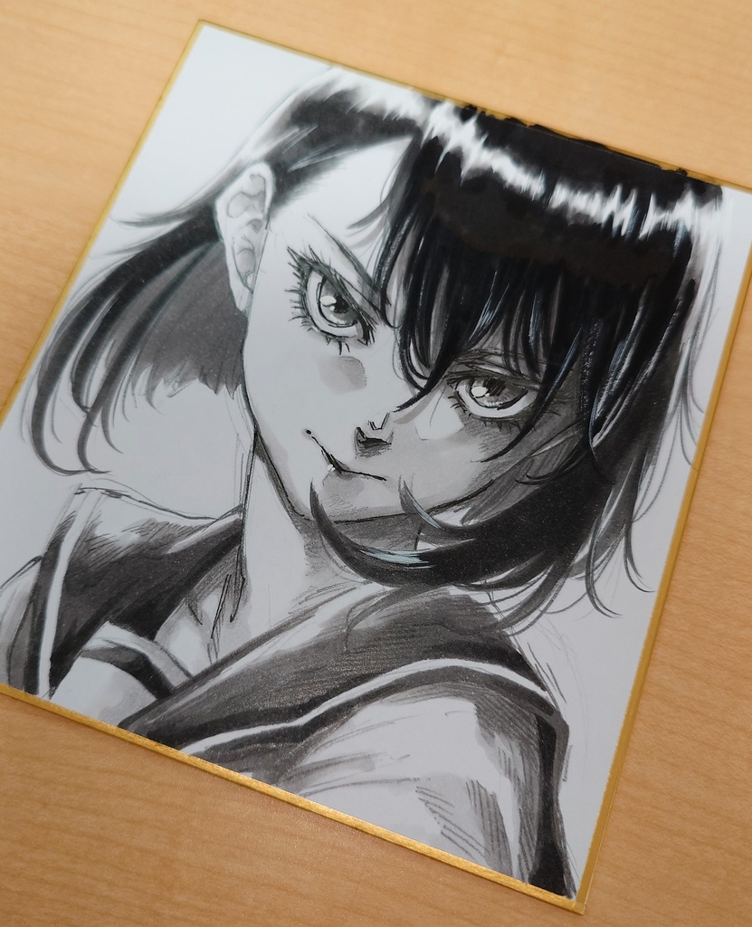 オリジナルイラスト 小色紙