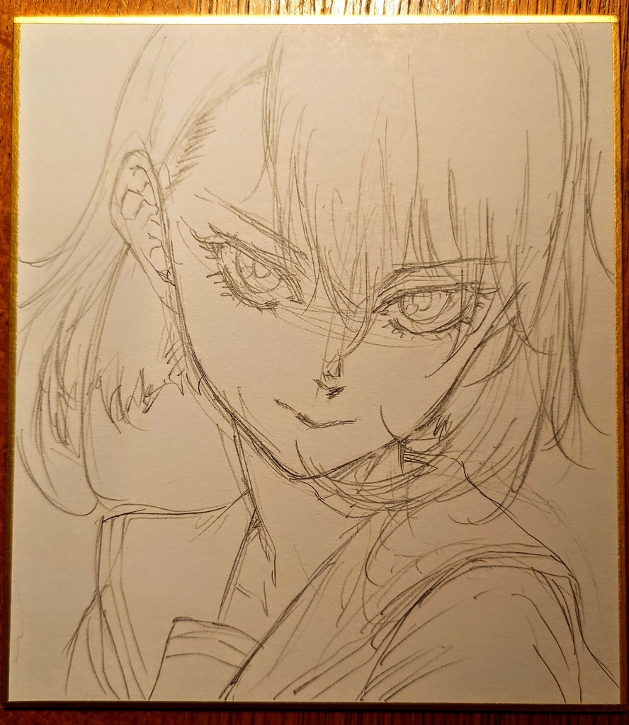 オリジナルイラスト 小色紙