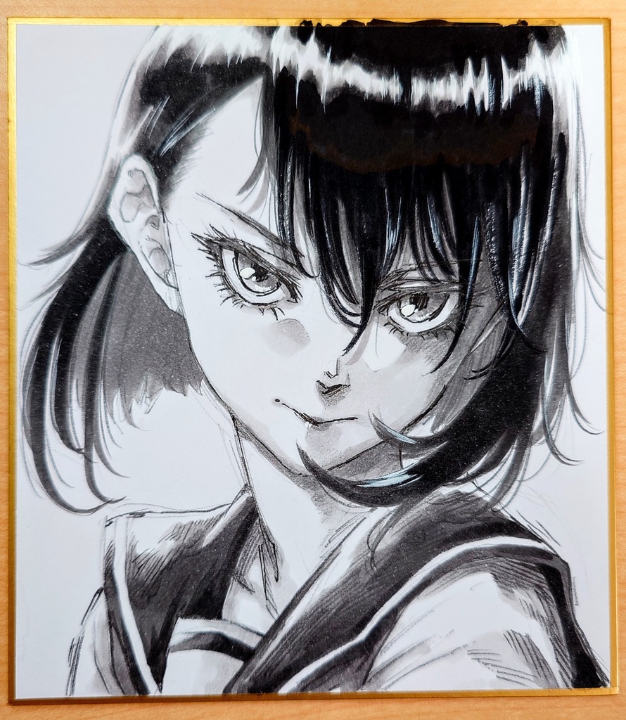 オリジナルイラスト 小色紙