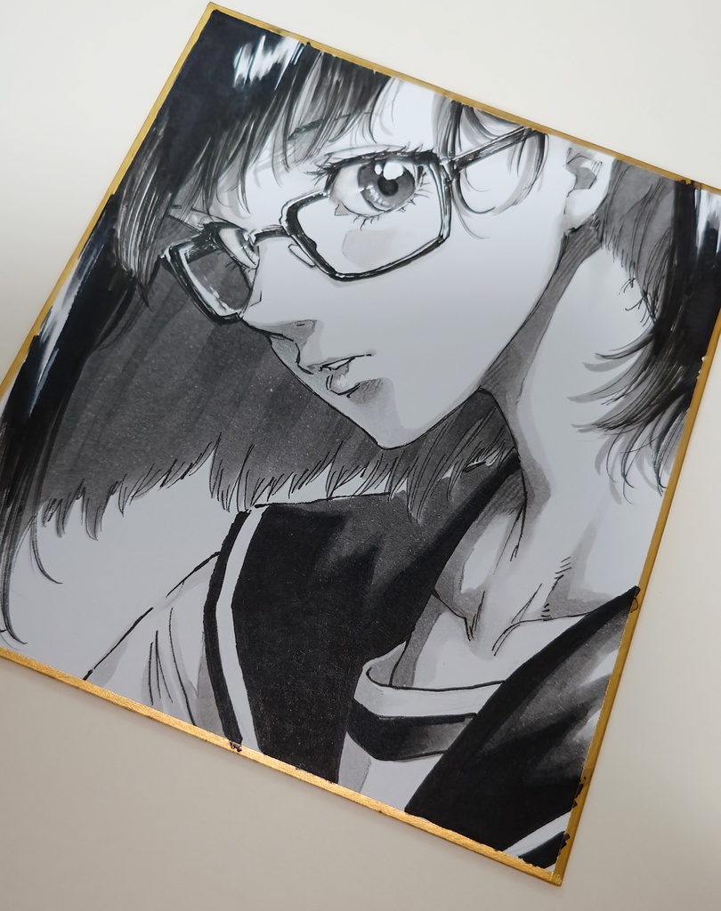 オリジナルイラスト 小色紙