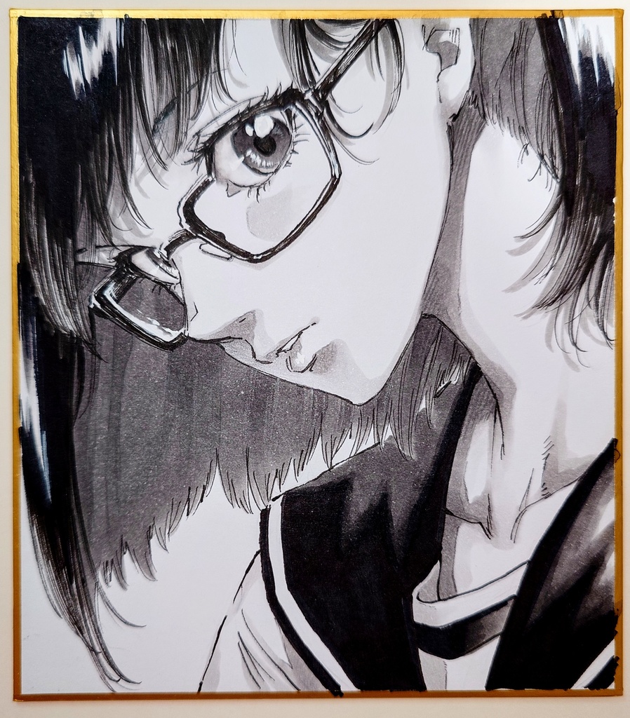 オリジナルイラスト 小色紙