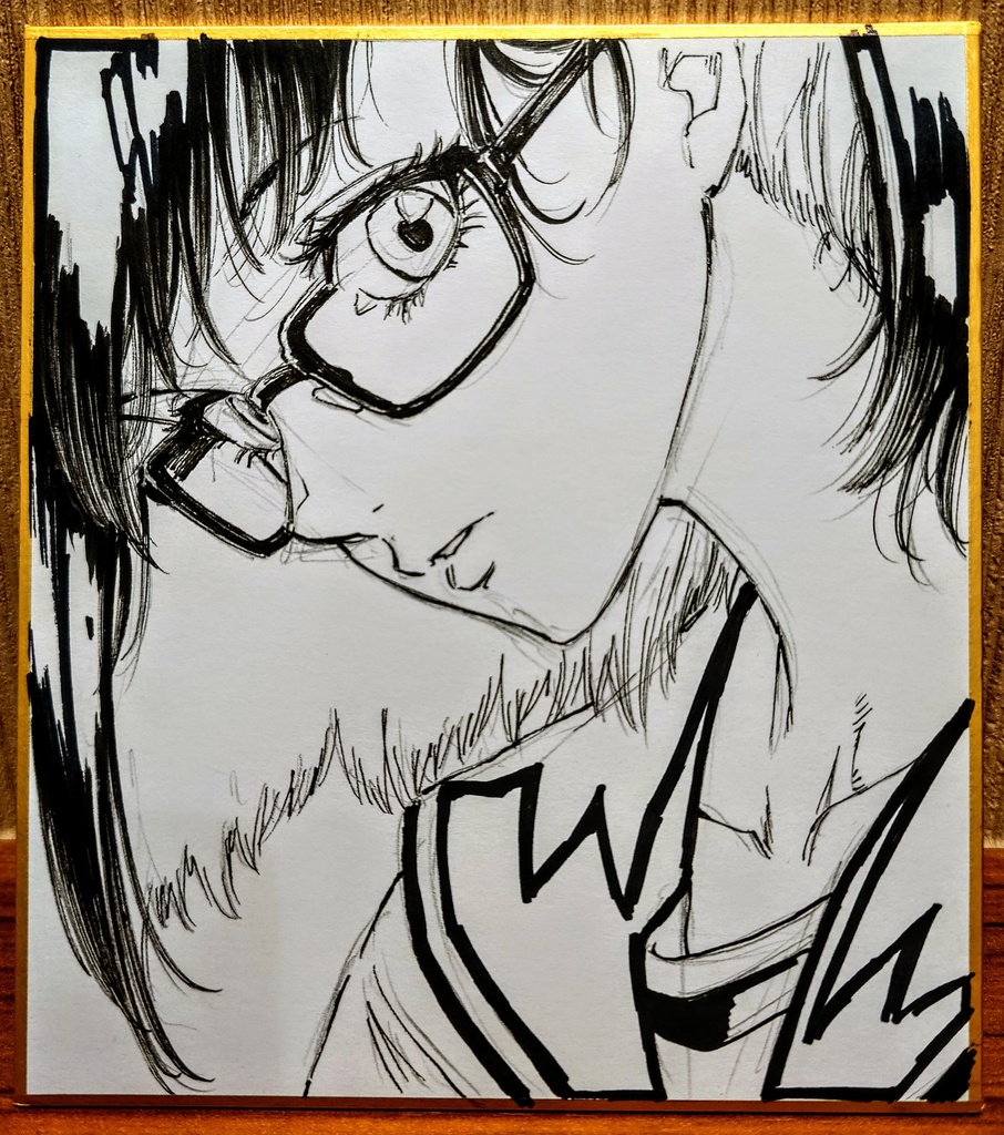 オリジナルイラスト 小色紙