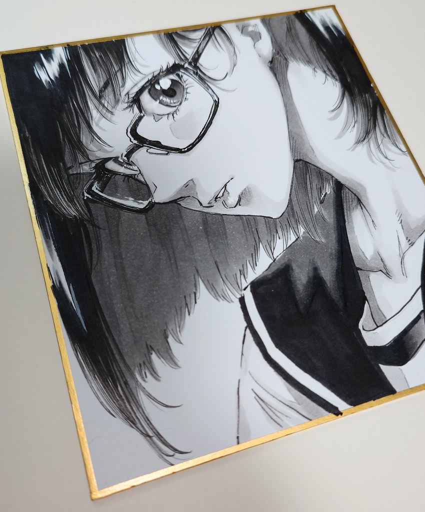 オリジナルイラスト 小色紙