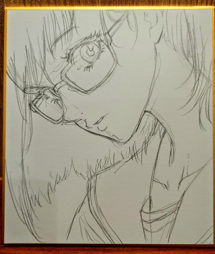 オリジナルイラスト 小色紙