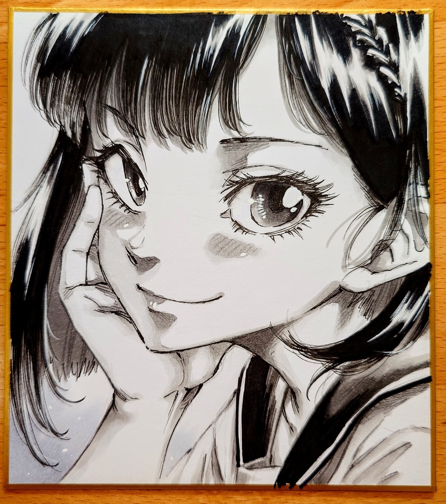 オリジナルイラスト 小色紙