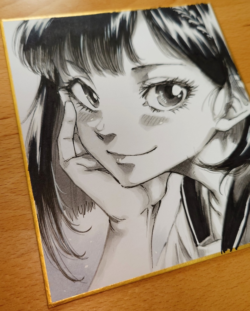 オリジナルイラスト 小色紙