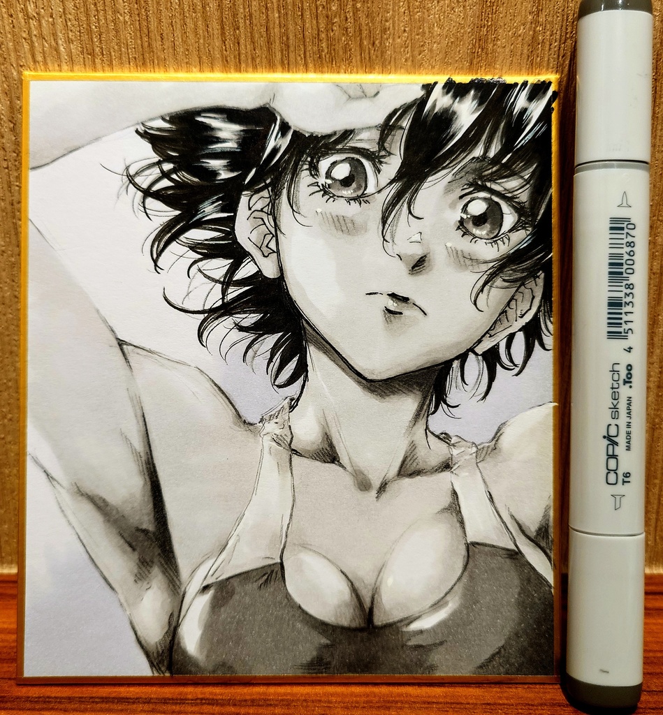 オリジナルイラスト 小色紙