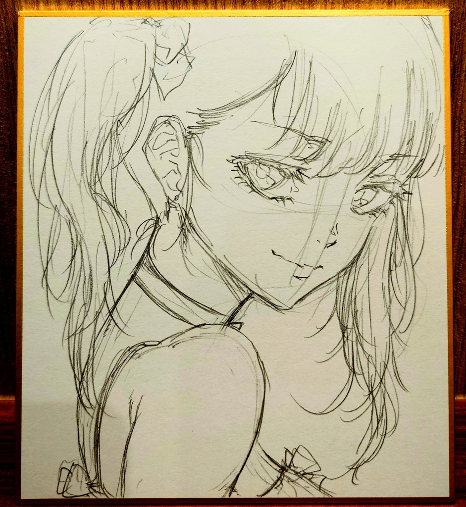 オリジナルイラスト 小色紙