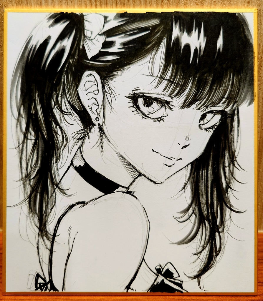 オリジナルイラスト 小色紙