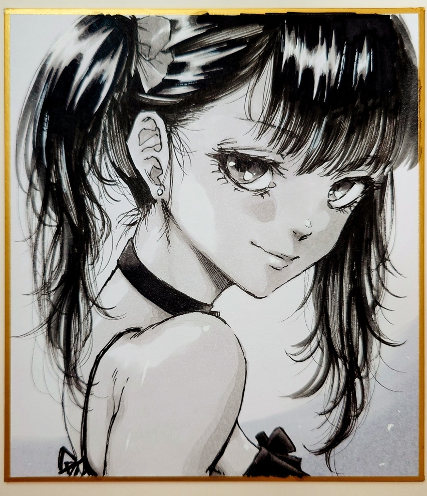 オリジナルイラスト 小色紙