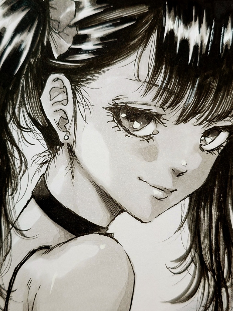 オリジナルイラスト 小色紙