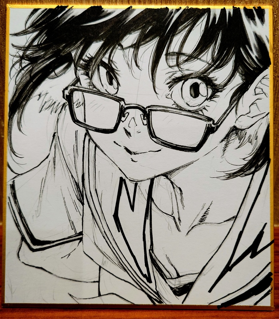 オリジナルイラスト 小色紙