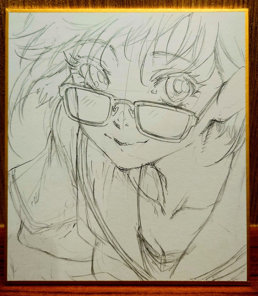 オリジナルイラスト 小色紙