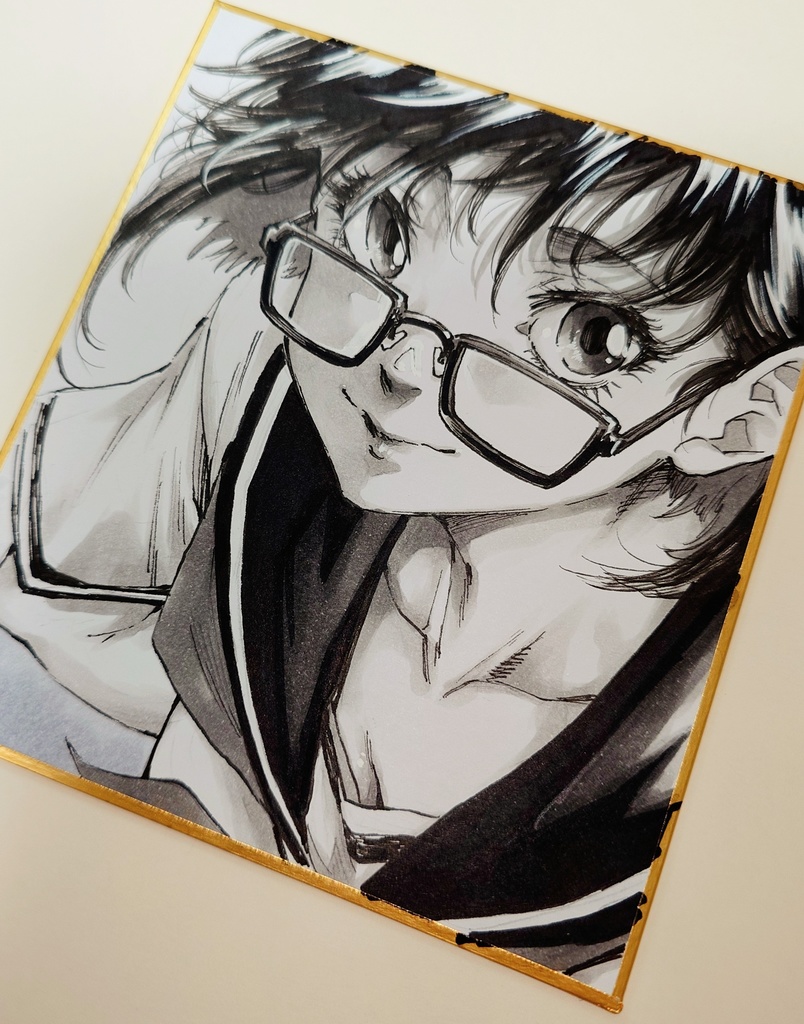 オリジナルイラスト 小色紙