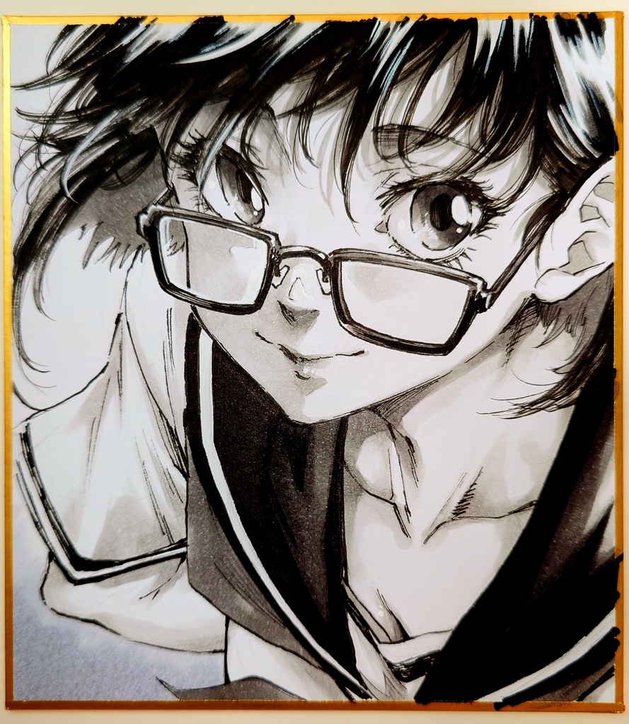 オリジナルイラスト 小色紙