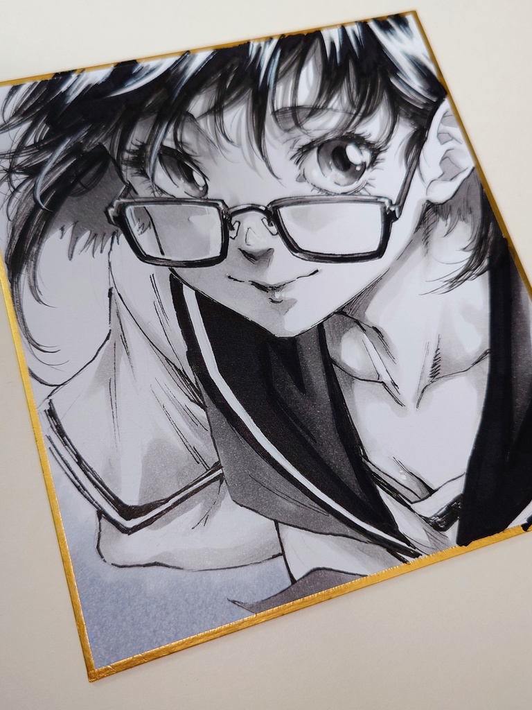 オリジナルイラスト 小色紙