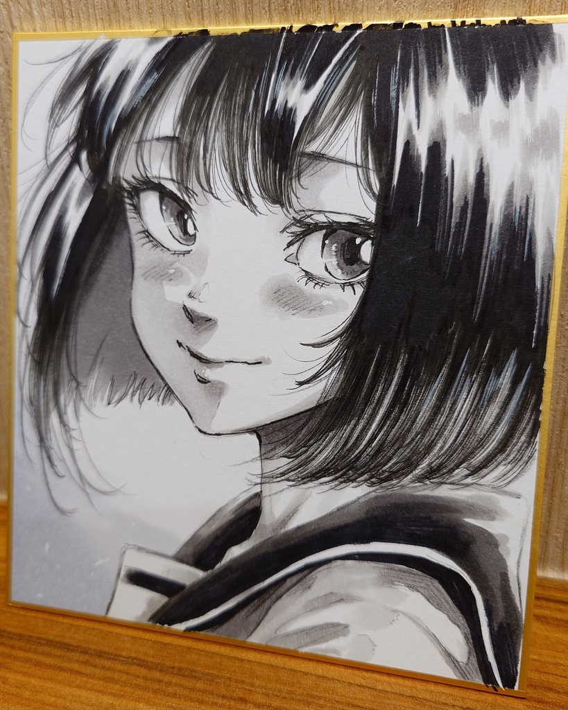 オリジナルイラスト 小色紙