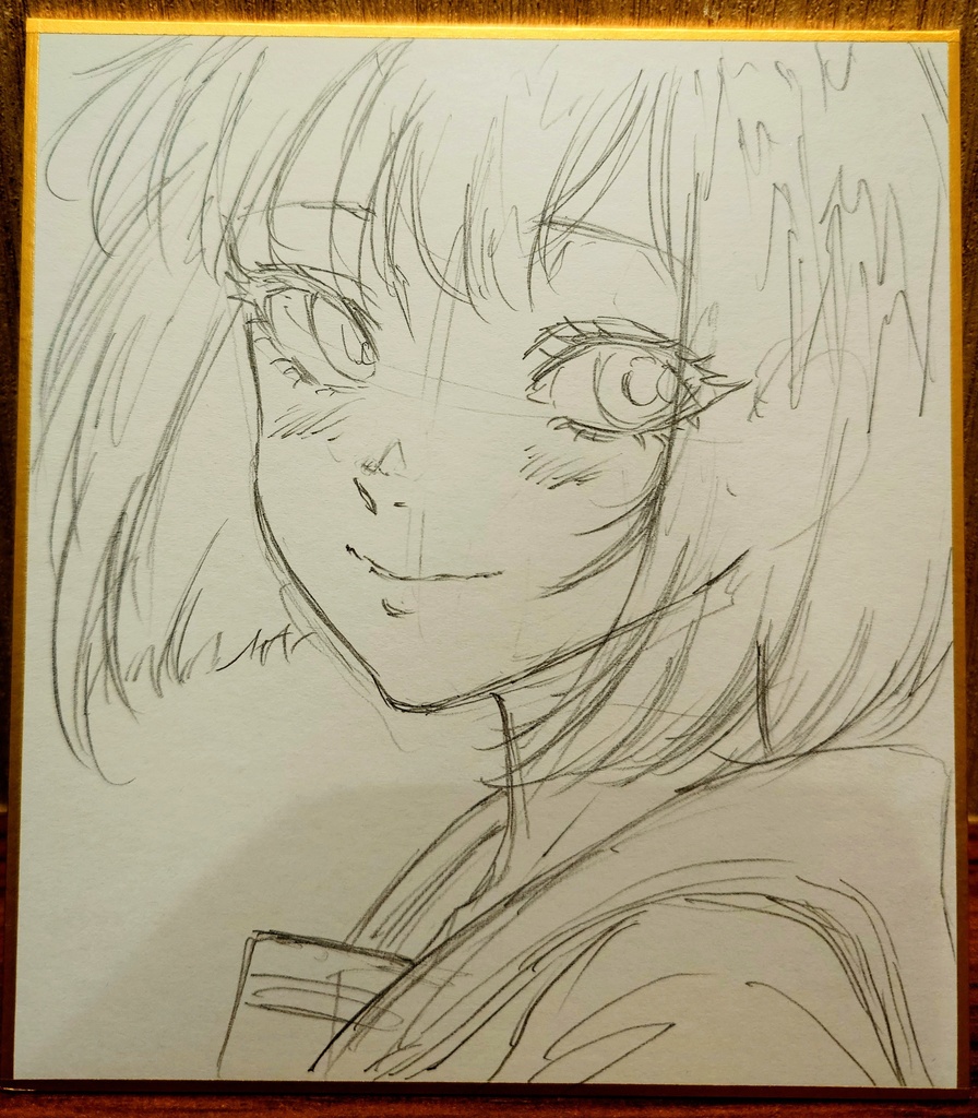 オリジナルイラスト 小色紙