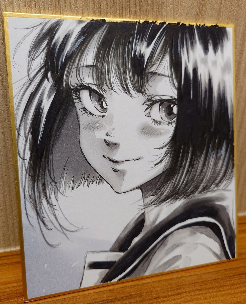 オリジナルイラスト 小色紙