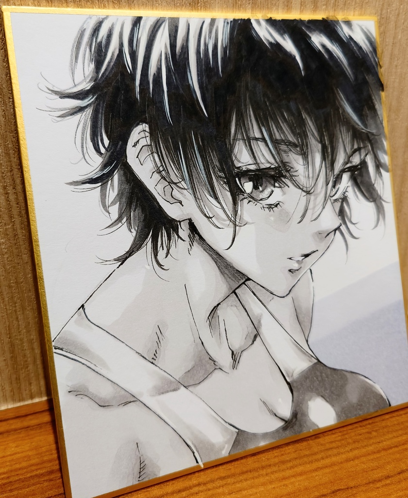 オリジナルイラスト 小色紙