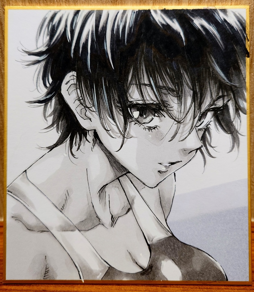 オリジナルイラスト 小色紙