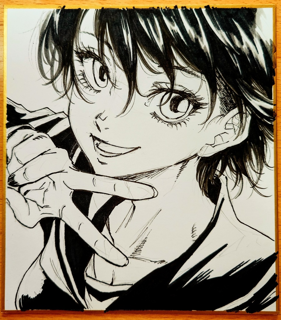 オリジナルイラスト 小色紙