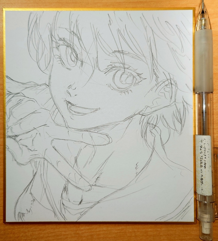 オリジナルイラスト 小色紙