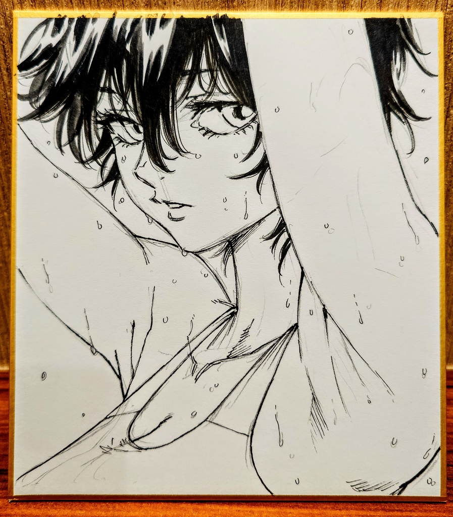 オリジナルイラスト 小色紙