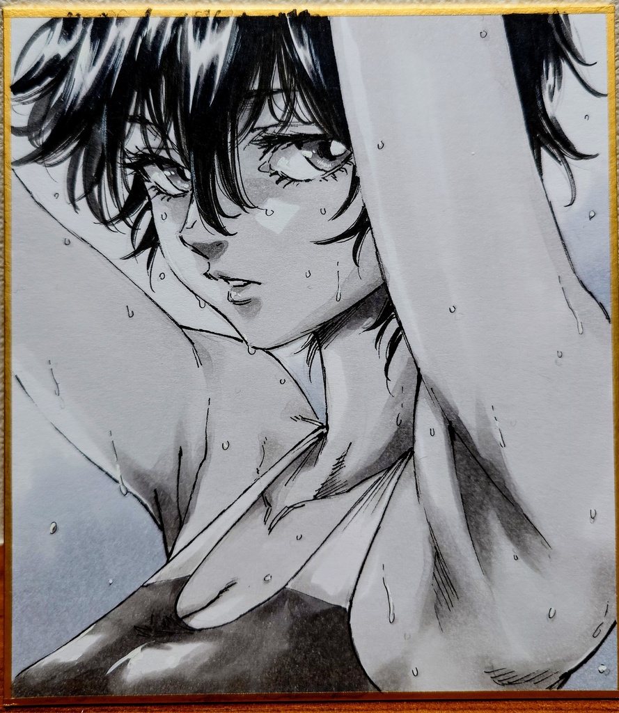 オリジナルイラスト 小色紙