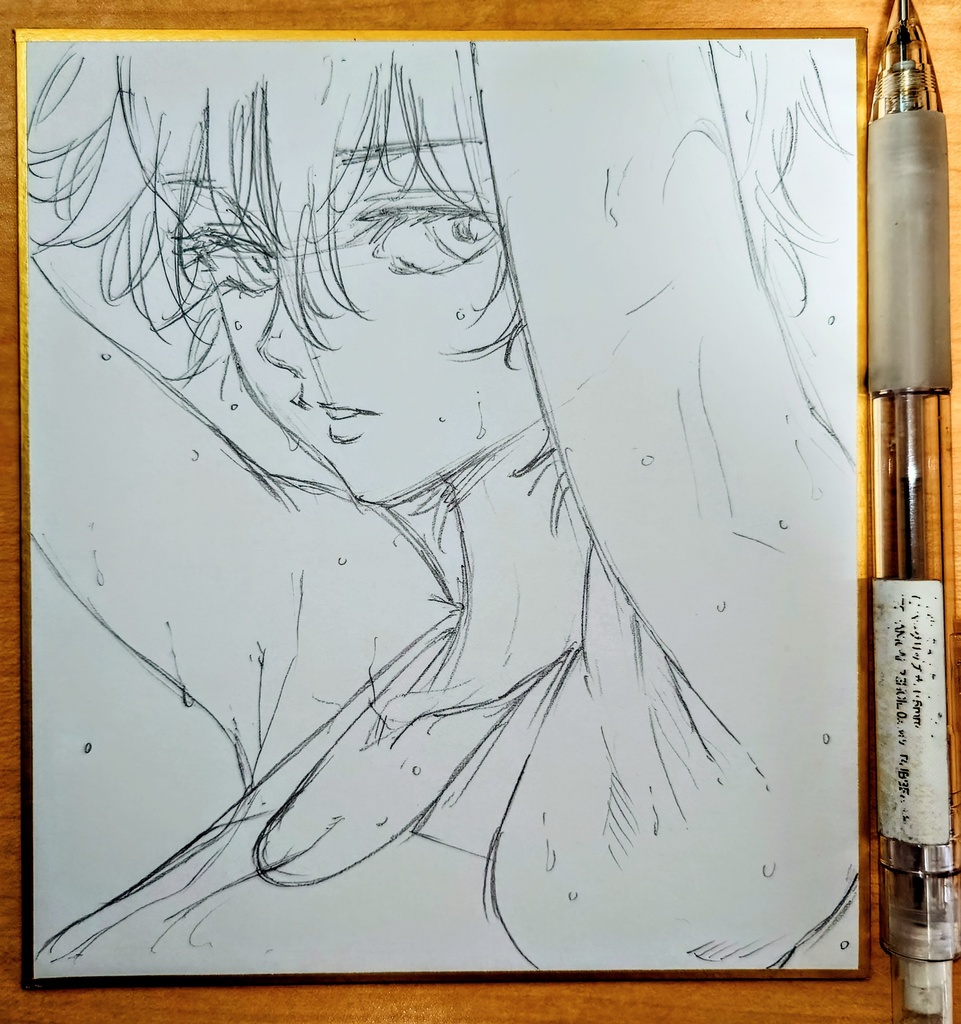 オリジナルイラスト 小色紙