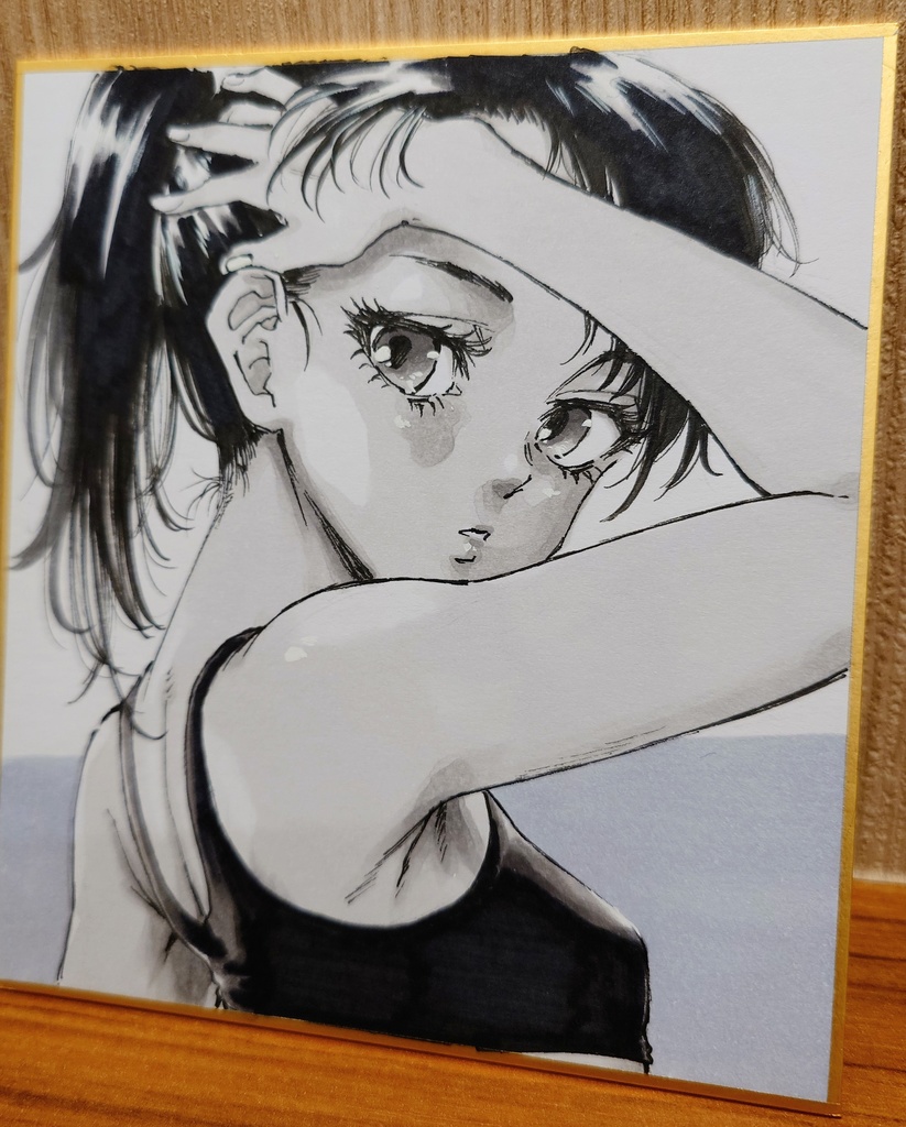 オリジナルイラスト 小色紙