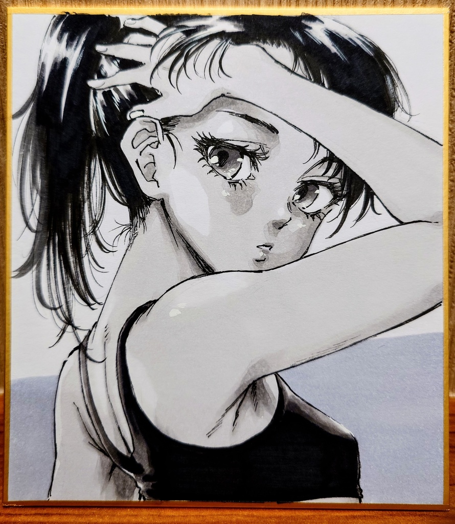 オリジナルイラスト 小色紙