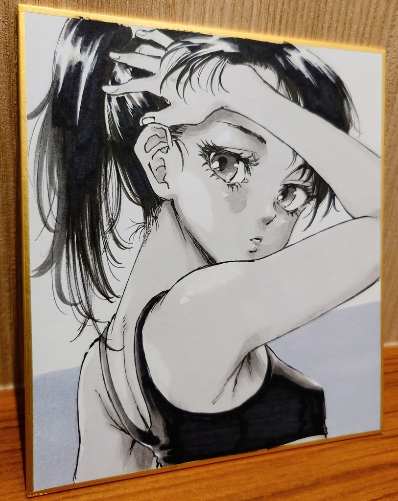 オリジナルイラスト 小色紙