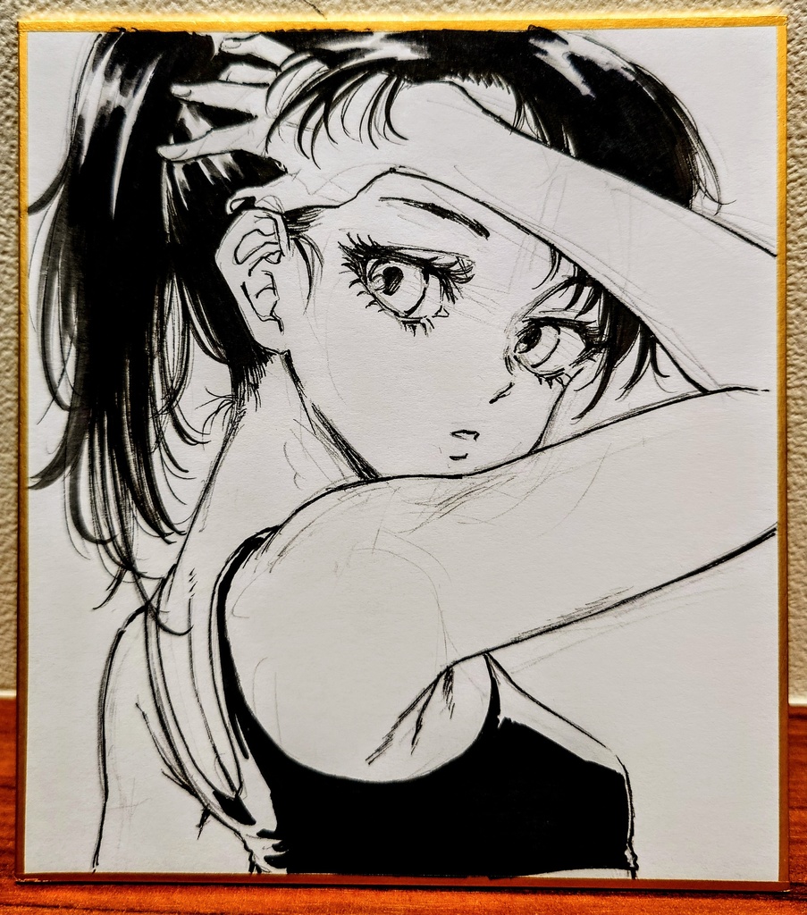 オリジナルイラスト 小色紙