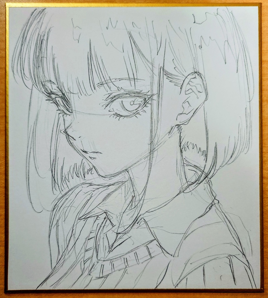 オリジナルイラスト 小色紙