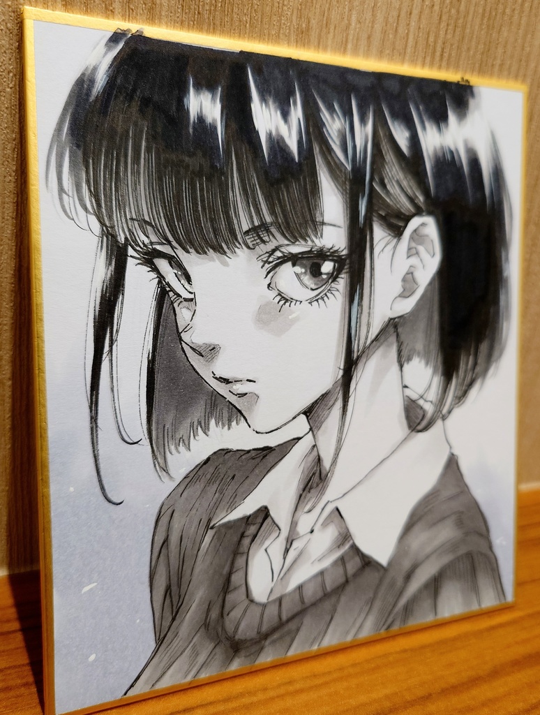 オリジナルイラスト 小色紙