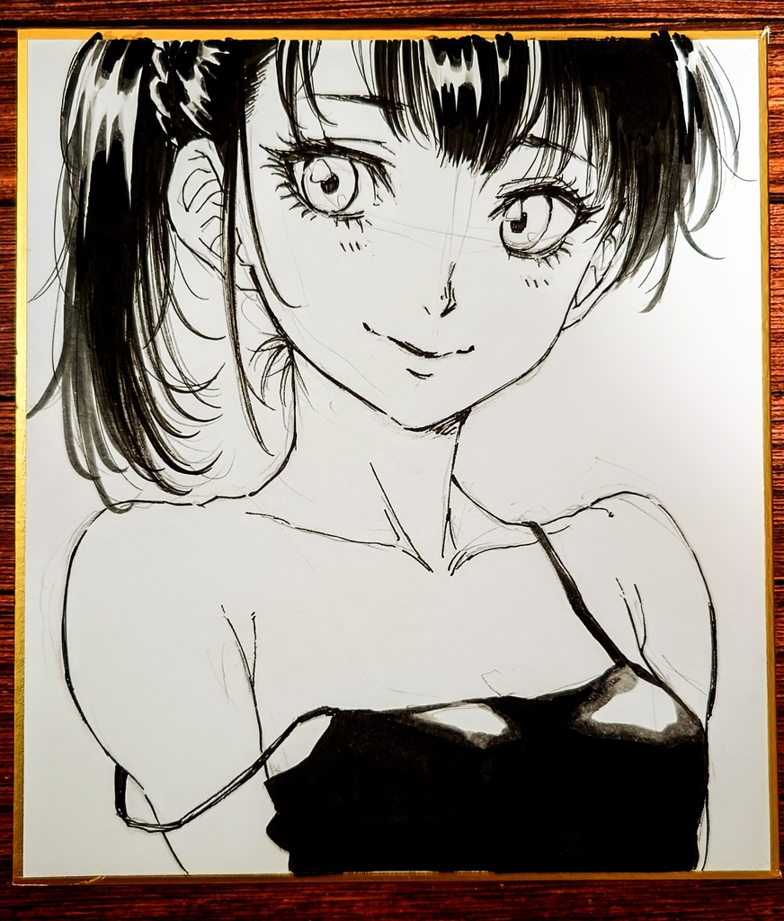 オリジナルイラスト 小色紙