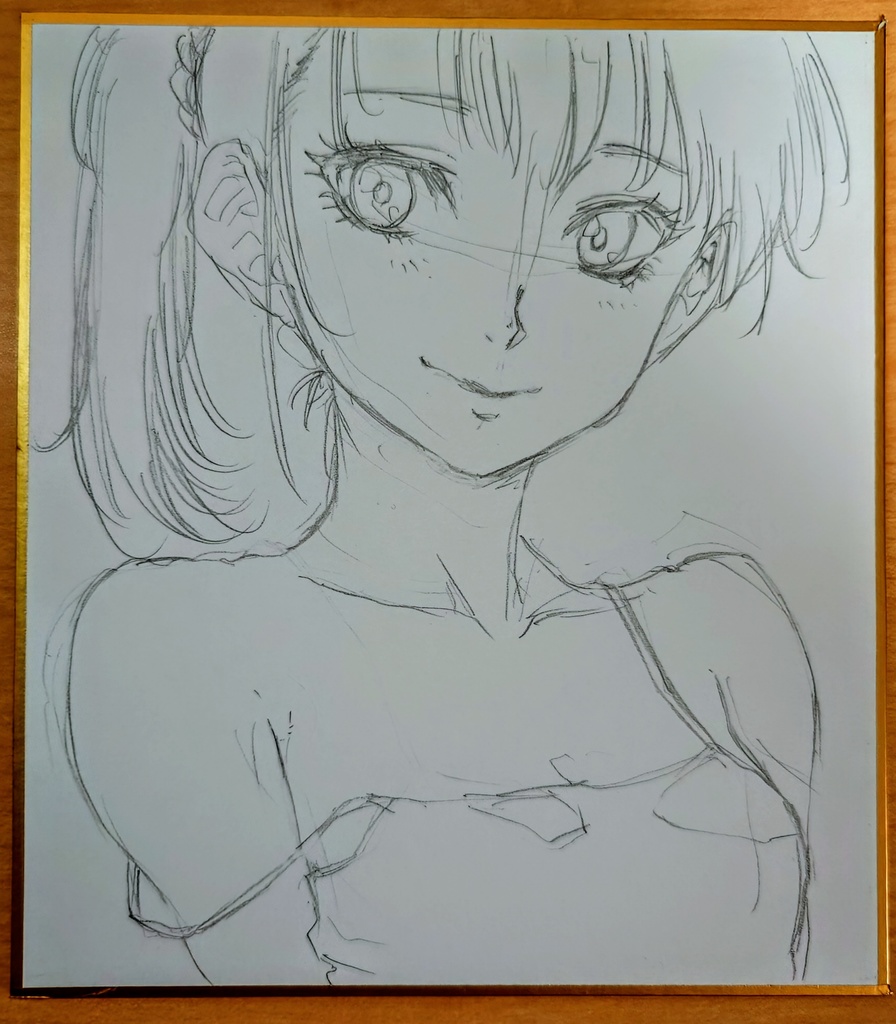 オリジナルイラスト 小色紙