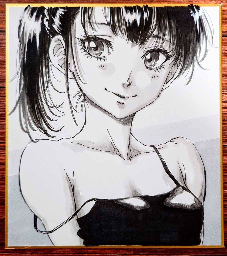 オリジナルイラスト 小色紙