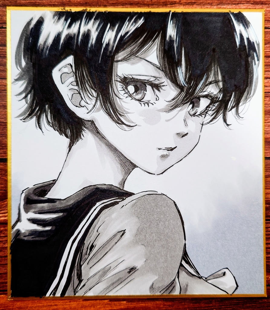 オリジナルイラスト 小色紙