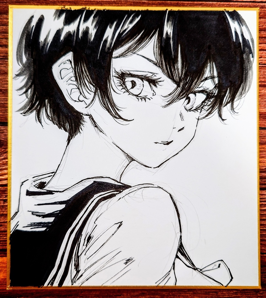 オリジナルイラスト 小色紙