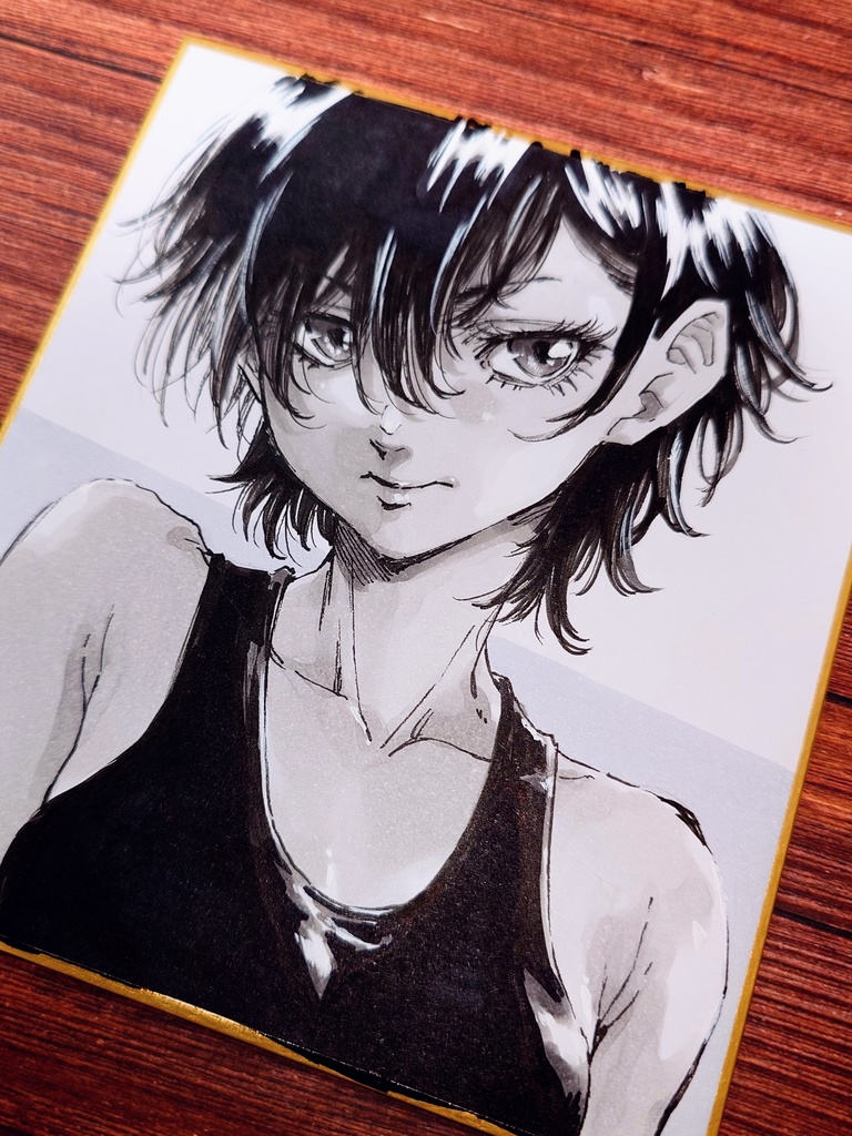 オリジナルイラスト 小色紙